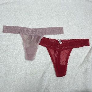 Victoria’s Secret Lace Thong Panties size Large